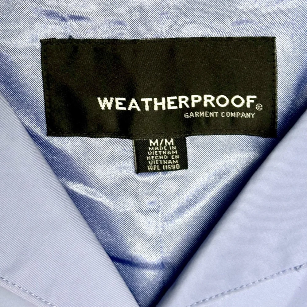 Weatherproof Lavender Rain Jacket Women’s M Periwinkle Lightweight Trench Coat‎